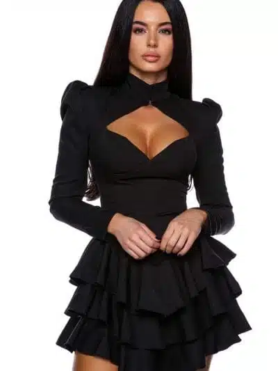 Sugar Dress rochie cu volane pentru petreceri si club Romania