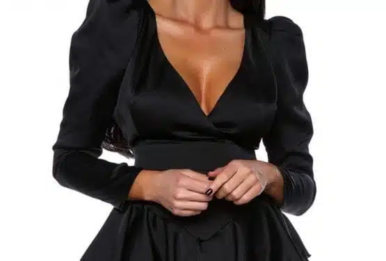 Rochii negre de ocazie — de ce nu orice negru merge 1 Ruffle dress NEGRU rochie neagra mini cu volane dramatice Romania