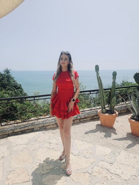 monte carlo dress rochie rosie rochie de vara rochie de zi rochie vacanta