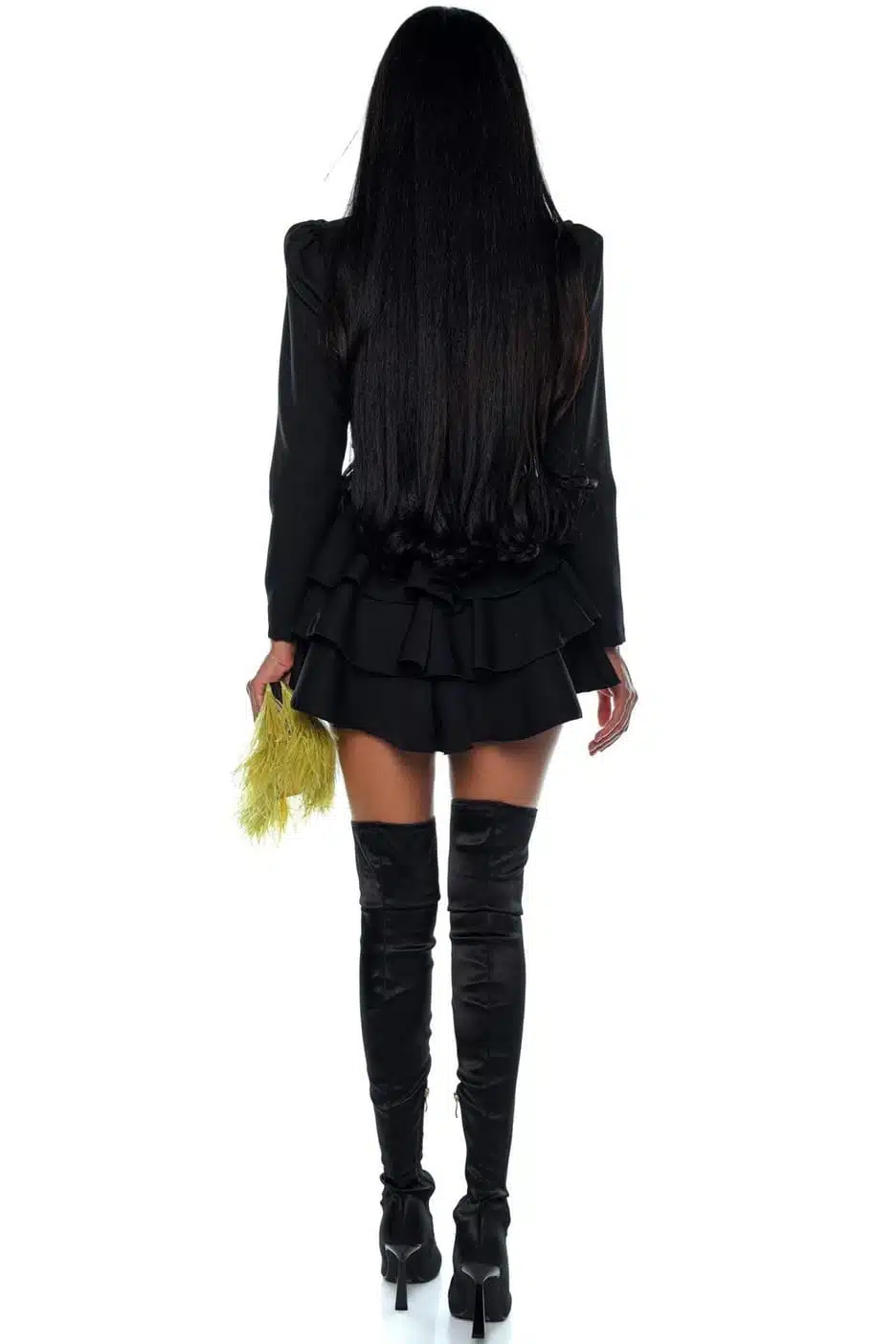 Queen B dress 6 Queen B dress rochie neagra baby doll cu decolteu V Romania