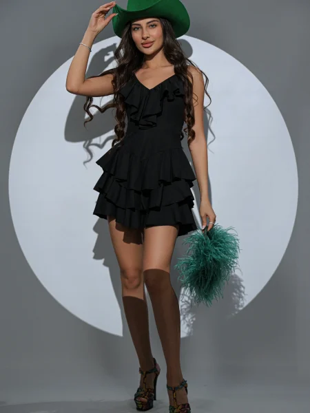 Russian Style Black White rochie statement pentru evenimente Romania