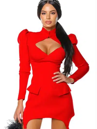 Red Affair Dress tinuta completa rochie rosie eleganta Romania