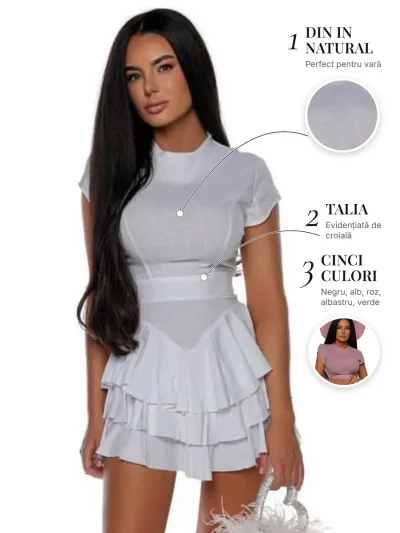 Monte Carlo din In PRIVE Boutique – detalii: din in natural, talia și cinci culori